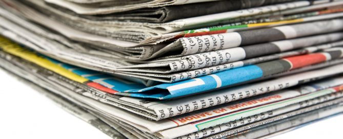 Newspaper stack